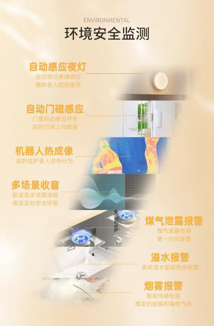 定制智慧居家养老机器人陪伴老人语音聊天呼救生理数据家庭 图片4