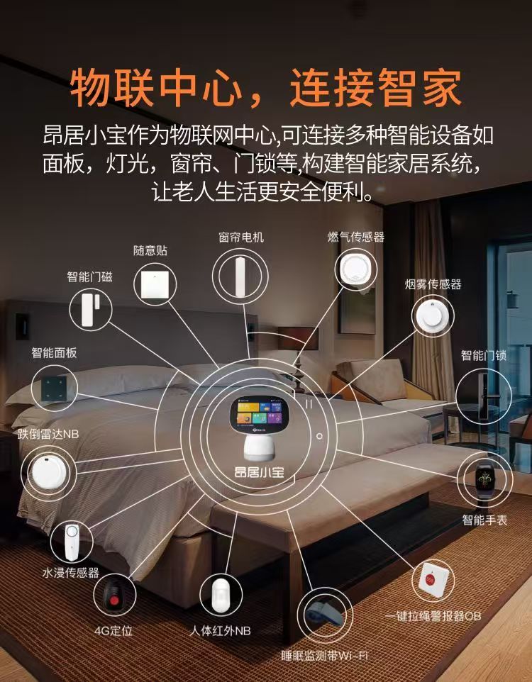 昂居小宝老人陪护智能机器人AI语音对话解闷家用视频通话远程陪伴 图片4