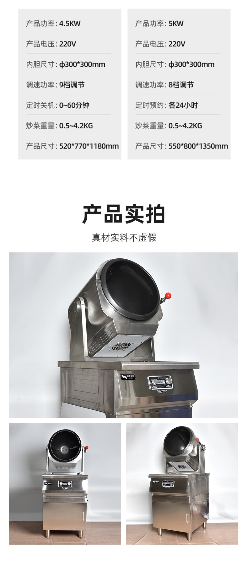 炒菜机商用全自动智能炒饭机器人外卖燃气电炒锅滚筒炒粉 高清图片15