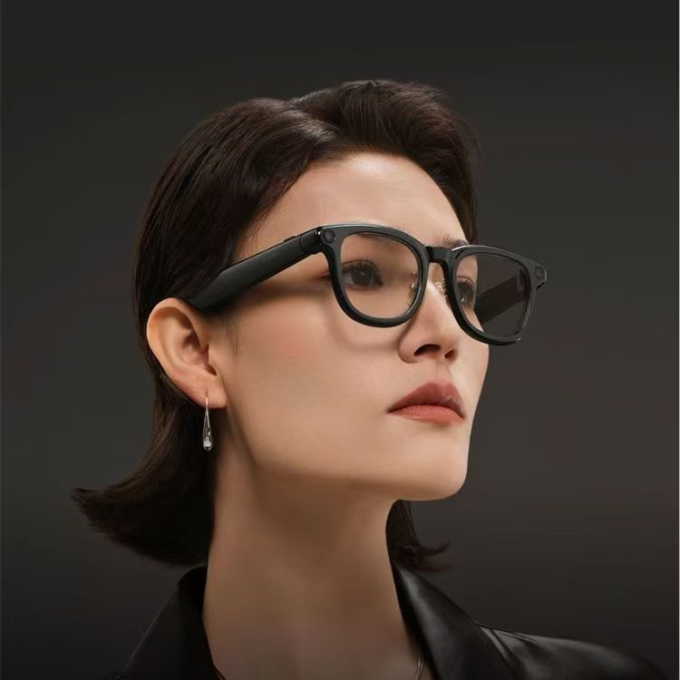 LONK新品AI翻译拍摄眼镜无线智能眼镜蓝牙音频眼镜xr语音操控镜黑