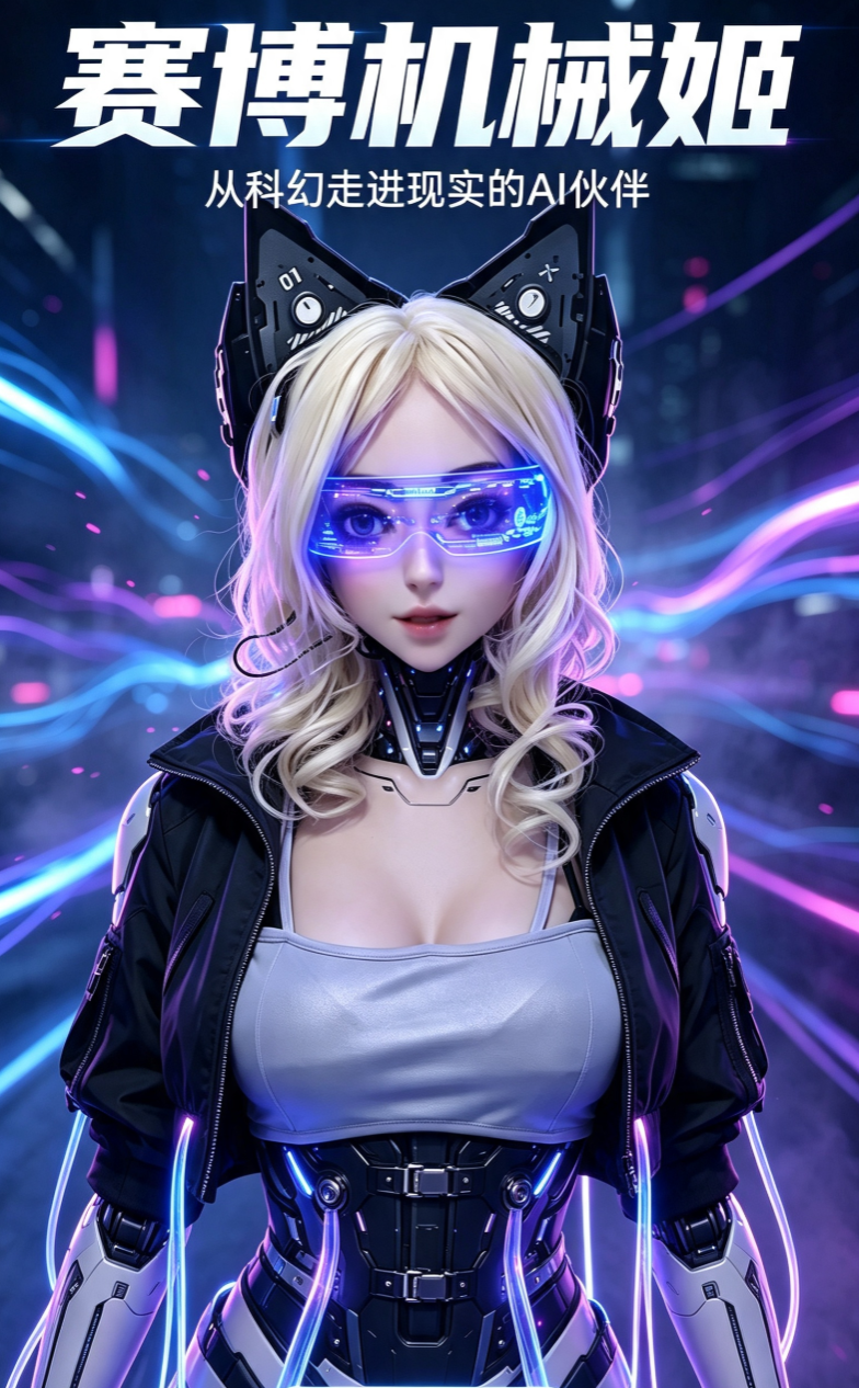 赛博猫女仿生人形 AI 机器人（商用直播 / 迎宾/情感交互） 图片5